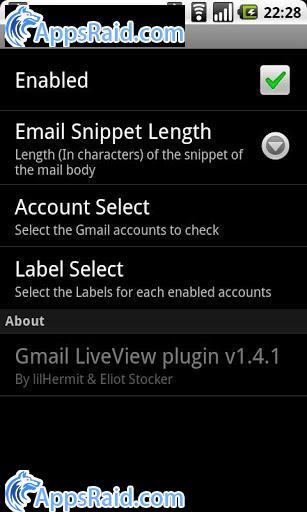 Zamob Gmail for Liveview
