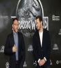 Chris Pratt and Colin Trevorrow at event of Jurassic World (2015) FZtvseries