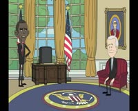 Zamob Barack to the Future Political Parody Cartoon - 2012 Election