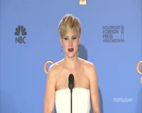Zamob Jennifer Lawrence Charms in the Golden Globes Press Room