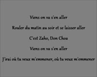 Zamob Zaho Ft Don Choa - Lune De Miel Only Lyrics