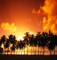 Zamob Aitutaki Island at Sunset,...