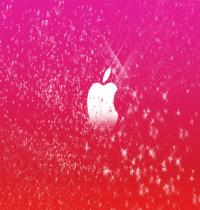 Zamob Apple Logo in Pink Glitters