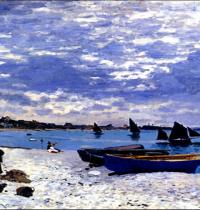 Zamob Claude Monet in studio boat
