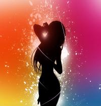 Zamob Colorful Background Girl