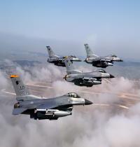 Zamob Formation of F 16 Fighting...