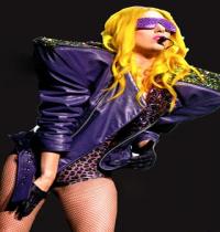 Zamob Lady Gaga Purple Dresses