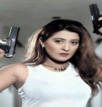 Zamob Laila Holding Pistols