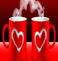 Zamob Love Hearts Coffee Good Morning