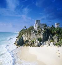 Zamob Mayan Ruins Mexico Beach