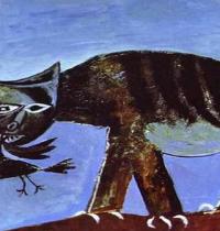 Zamob Pablo Picasso Wounded Bird and Cat