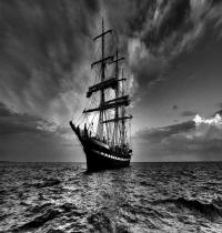 Zamob Sailing Ship in Dark