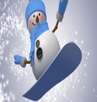 Zamob Snowman Snowboarding