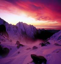 Zamob Sunset Over Franz Josef...
