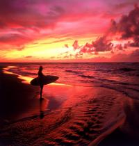 Zamob Surfer at Twilight Hawaii