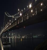 Zamob The bay bridge by night