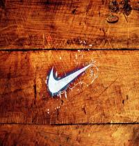 Zamob Wooden Nike Logo